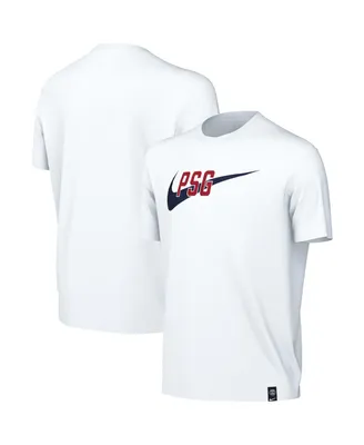 Big Boys and Girls Nike White Paris Saint-Germain Swoosh T-shirt