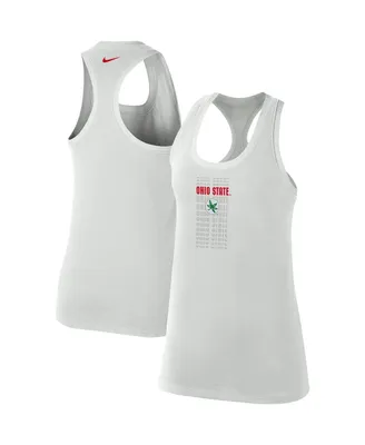 Women's Nike Gray Ohio State Buckeyes Game Time Tank Top