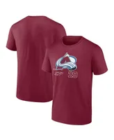 Men's Fanatics Nathan MacKinnon Burgundy Colorado Avalanche Name and Number T-shirt