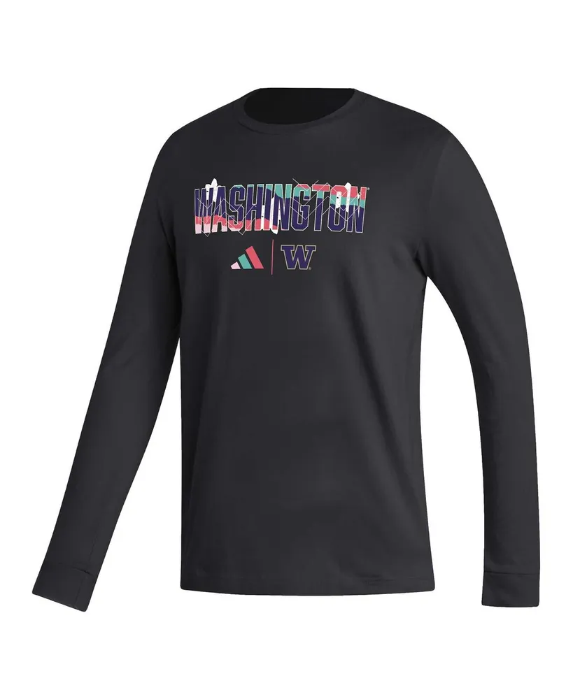 Men's adidas Black Washington Huskies Honoring Excellence Long Sleeve T-shirt