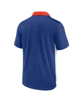 Men's Nike White, Royal New York Mets Rewind Stripe Polo Shirt
