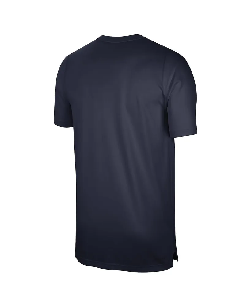 Men's Nike Navy West Virginia Mountaineers Sideline Coaches Performance Top