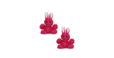 Mighty Jr Microfiber Ball Rabbit, 2-Pack Dog Toys