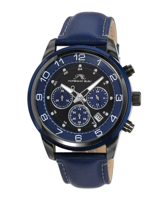 Porsamo Bleu Men's Arthur Genuine Leather Band Watch 1091DARL