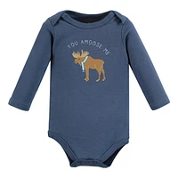 Hudson Baby Unisex Cotton Long-Sleeve Bodysuits