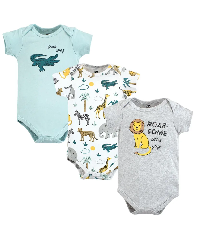 Carter's 5pc Baby Boy Assorted Colors Safari Animals Print Bodysuit Se –  Cute as a Button