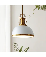 Homer 13" 1-Light Modern Industrial Iron Led Dome Pendant