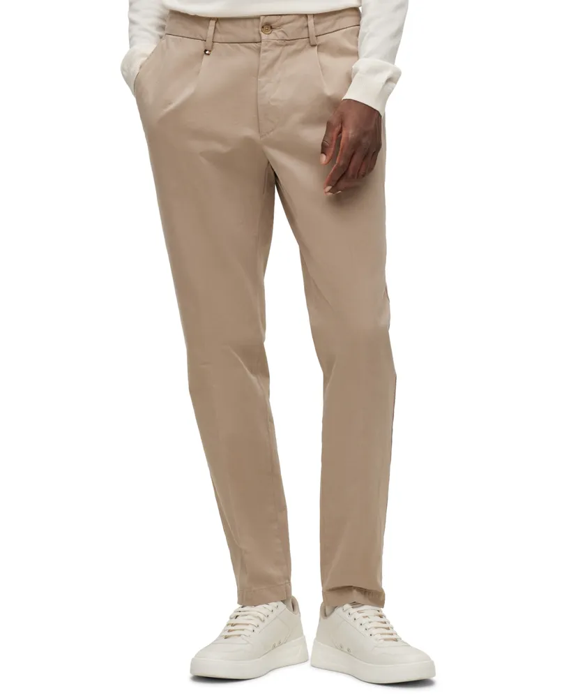 Monet Tuckup Pleated Brown Corduroy Pants