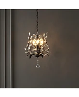Adoria 12" 3-Light Contemporary Bohemian Iron, Acrylic Led Pendant