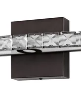 Alyson 18" 1-Light Bohemian Industrial Iron, Acrylic Integrated Led Vanity Light