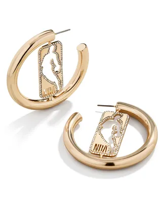 Women's Baublebar Nba Gold Logo Hoop Earrings - Gold