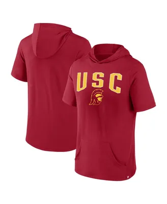 Men's Fanatics Cardinal Usc Trojans Outline Lower Arch Hoodie T-shirt