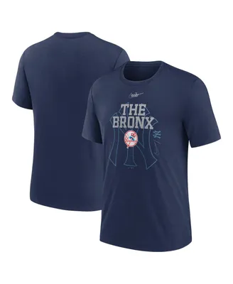 Men's Nike Navy New York Yankees Rewind Retro Tri-Blend T-shirt