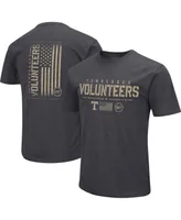 Men's Colosseum Heather Black Tennessee Volunteers Big and Tall Oht Military-Inspired Appreciation Playbook T-shirt