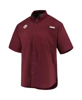 Men's Columbia Maroon Texas A&M Aggies Pfg Tamiami Shirt