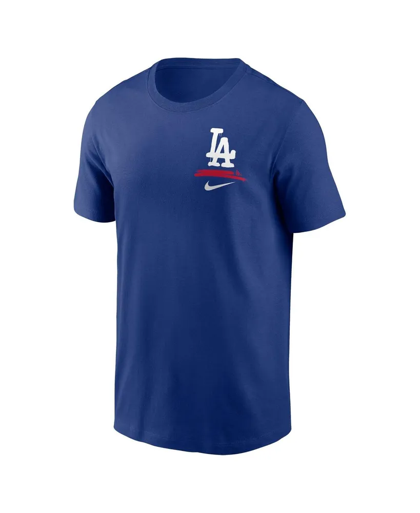 Men's Nike Royal Los Angeles Dodgers City Connect 2-Hit T-shirt