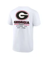 Men's Fanatics White Georgia Bulldogs Game Day 2-Hit T-shirt