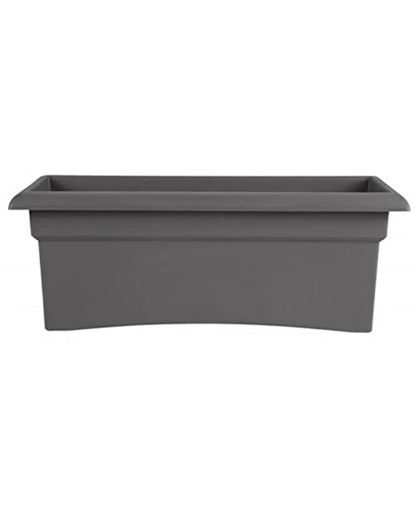 Bloem VER26908 Veranda Window Deck Box Planter 26" x 11" Charcoal