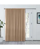 Ricardo Chevron 80C/20P Sustainable Triple Lined Rod Pocket w/Back Tabs Patio Curtain Panel 96"W x 84"L