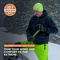 RefrigiWear Men's Extreme Ultra Grip Gloves - Insulated, Cut-Resistant, Touchscreen-Compatible Work for Cold