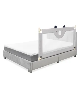 57'' Bed Rails for Toddlers Vertical Lifting Baby Bedrail Guard with Lock