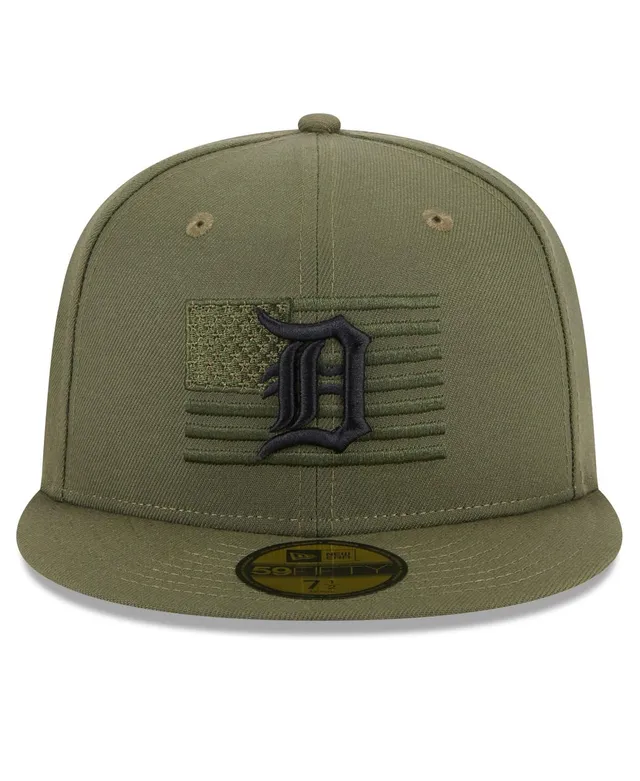 New Era Men's Armed Forces Day 2023 Atlanta Braves Olive Low Profile  59Fifty Fitted Hat