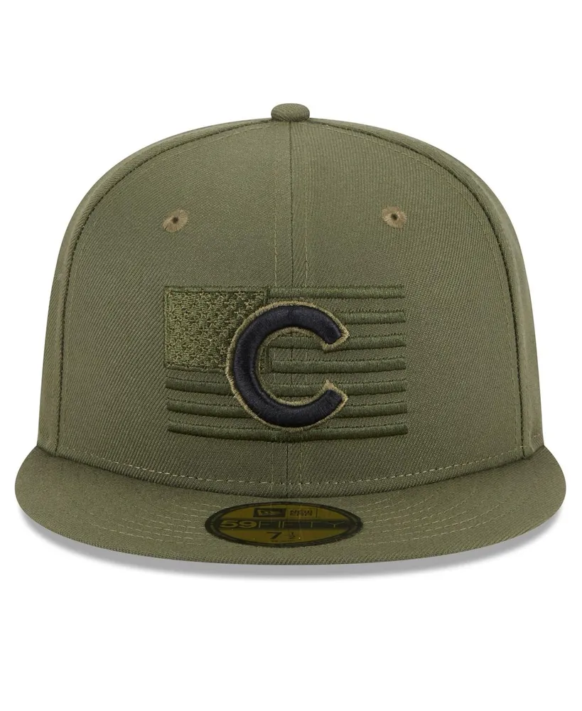 Men's New Era Green Chicago Cubs 2023 Armed Forces Day On-Field 59FIFTY Fitted Hat