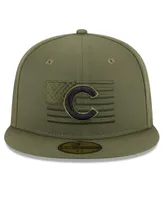 Men's New Era Green Chicago Cubs 2023 Armed Forces Day On-Field 59FIFTY Fitted Hat