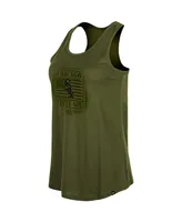 Women's New Era Olive 2023 Chicago White Sox Armed Forces Day Racerback Tank Top