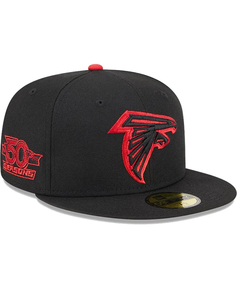 New Era Men's New Era Cream/Black Atlanta Falcons 2022 Sideline 39THIRTY  2-Tone Flex Hat