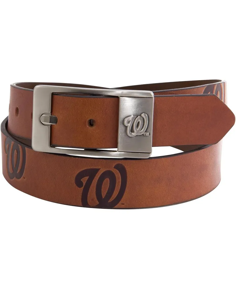 Men's Washington Nationals Brandish Leather Belt