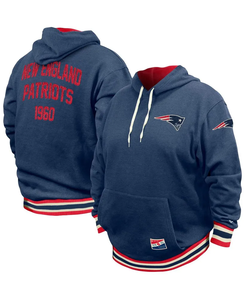Men's New Era Navy England Patriots Big and Tall Nfl Pullover Hoodie