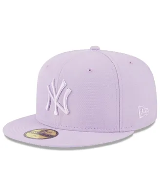 Men's New Era Lavender York Yankees 2023 Spring Color Basic 59FIFTY Fitted Hat