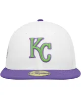 Men's New Era White Kansas City Royals Side Patch 59FIFTY Fitted Hat