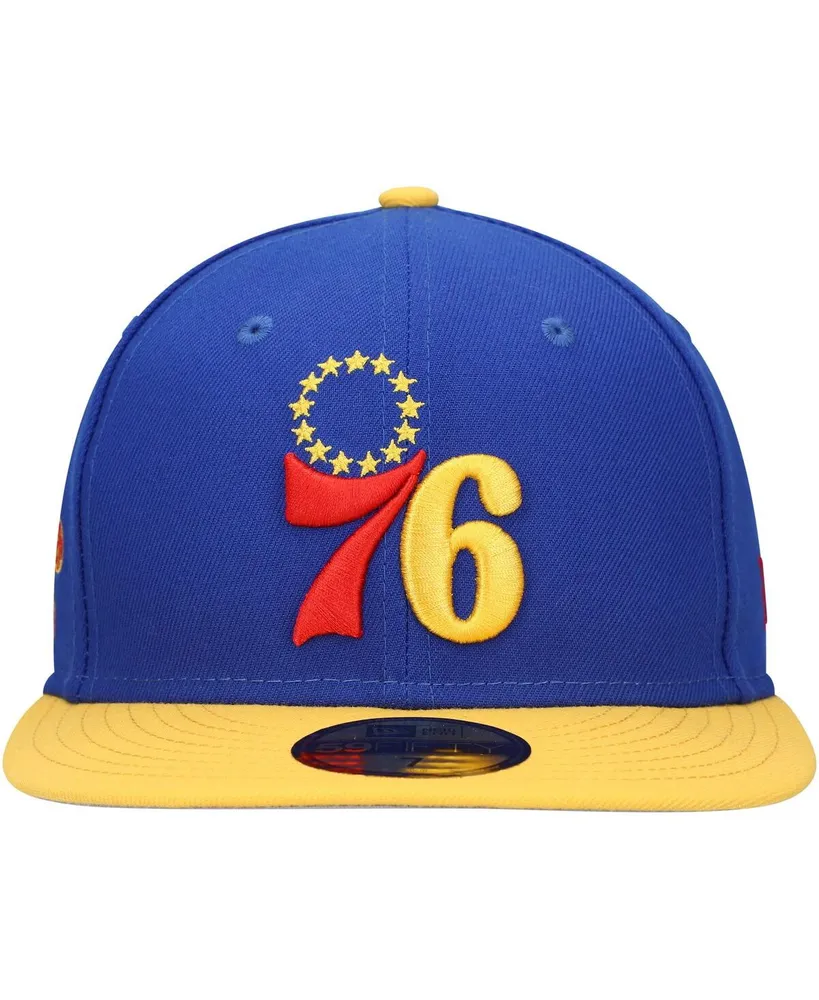 Men's New Era Royal Philadelphia 76ers Side Patch 59FIFTY Fitted Hat