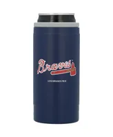 Atlanta Braves 12 Oz Flipside Powdercoat Slim Can Cooler