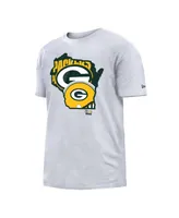 Men's New Era White Green Bay Packers Gameday State T-shirt