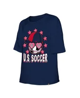 Big Girls New Era Navy Uswnt T-shirt