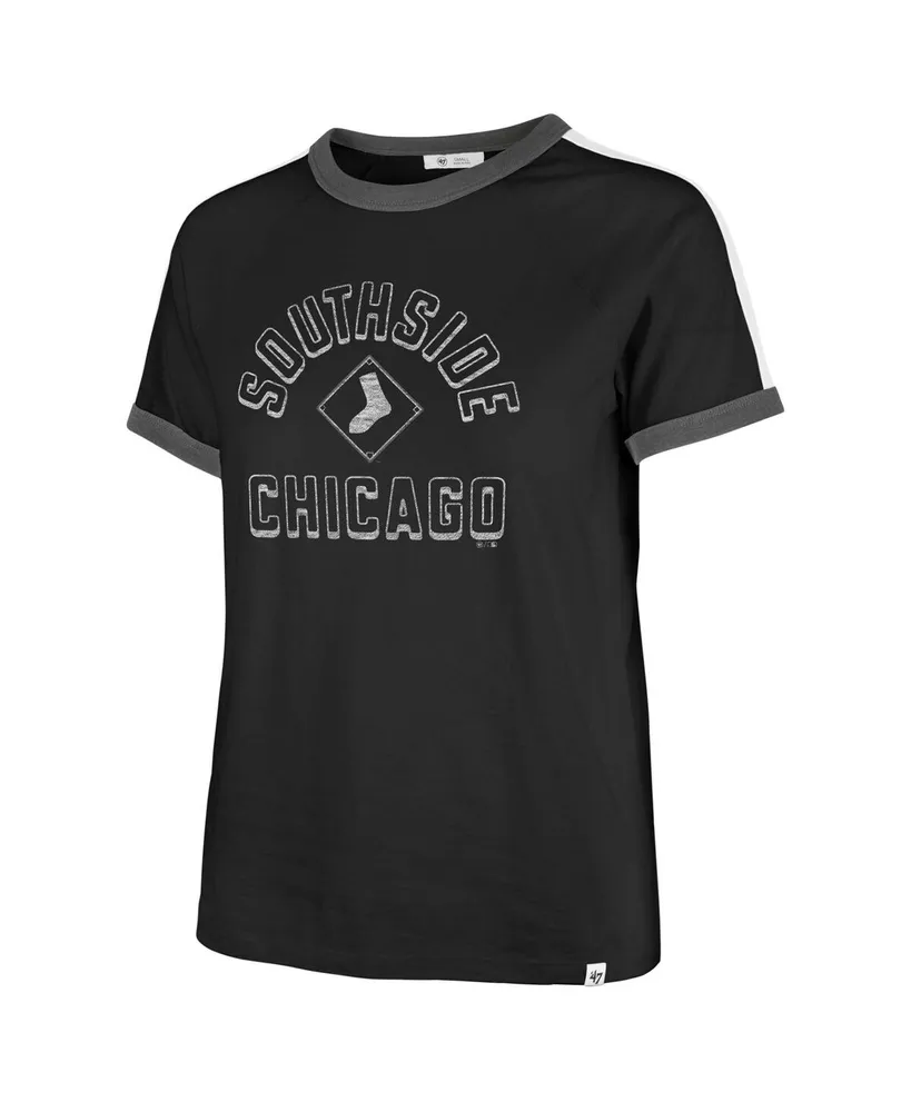 Women's '47 Brand Black Chicago White Sox City Connect Sweet Heat Peyton T-shirt