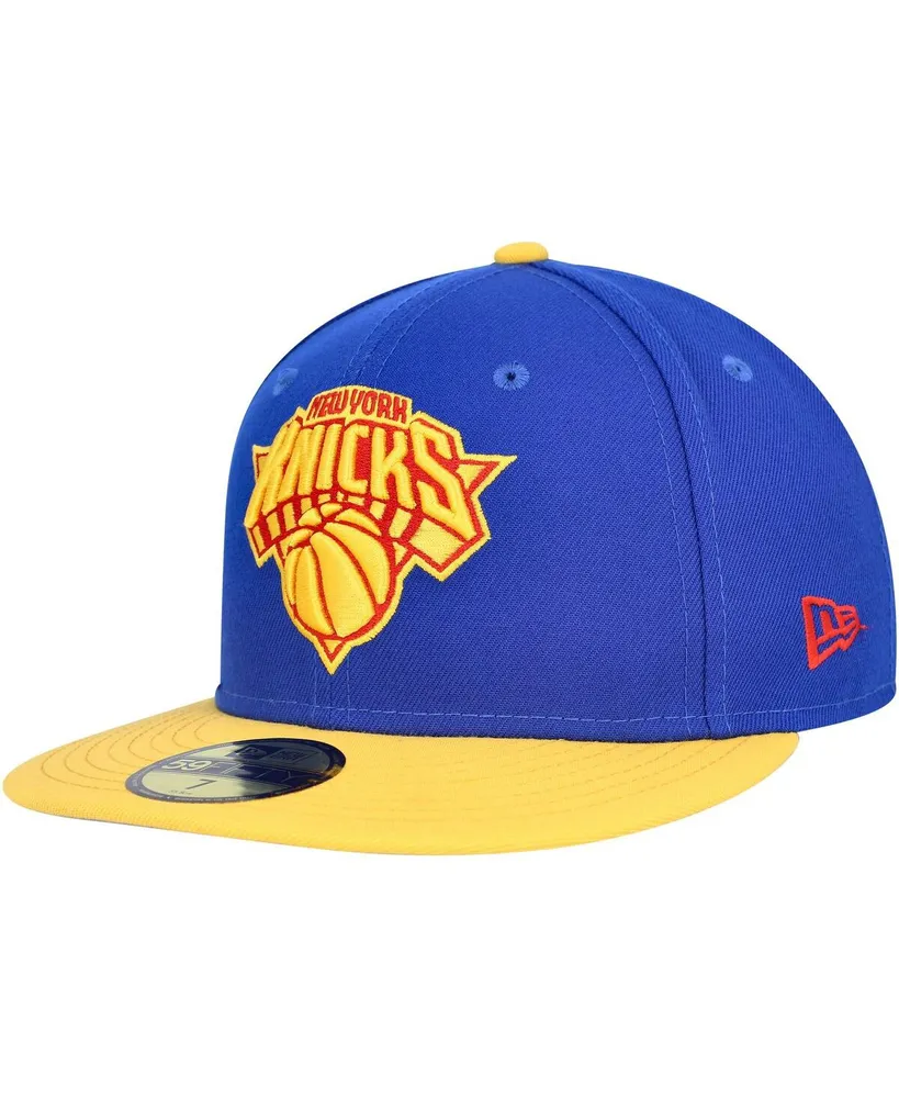 Men's New Era Blue York Knicks Side Patch 59FIFTY Fitted Hat