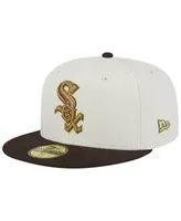 Men's New Era White, Brown Chicago White Sox 95th Team Anniversary 59FIFTY Fitted Hat