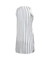 Women's Concepts Sport White San Francisco Giants Reel Pinstripe Knit Sleeveless Nightshirt