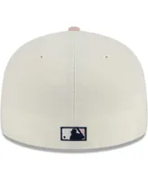 Men's New Era White, Pink Los Angeles Dodgers Chrome Rogue 59FIFTY Fitted Hat