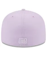 Men's New Era Lavender Los Angeles Dodgers 2023 Spring Color Basic 59FIFTY Fitted Hat