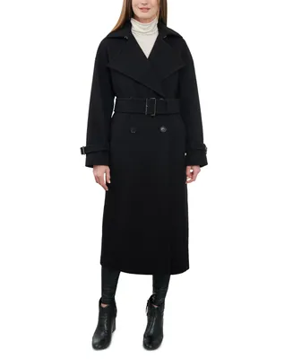 Michael Michael Kors Women's Double-Breasted Wool Blend Maxi Coat