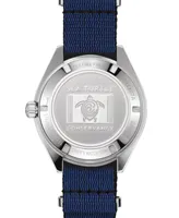 Certina Men's Swiss Automatic Ds Super PH500M Blue Synthetic Strap Watch 43mm