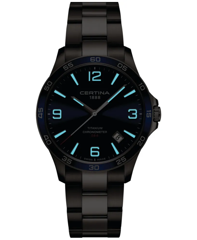 Certina Men's Swiss Ds-8 Titanium Bracelet Watch 42mm