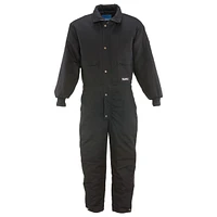 RefrigiWear Men's ComfortGuard Insulated Coveralls Water-Resistant Denim Shell