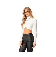 Women's Knitted Top With Gap