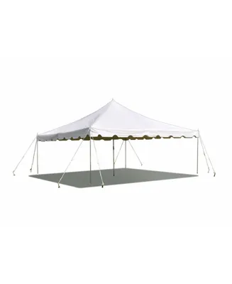 15'x15' Weekender Standard Canopy Pole Tent - Easy Up Canopy Tent With 50 Person Capacity - Outdoor Canopies for Parties, Weddings, & Events (White)